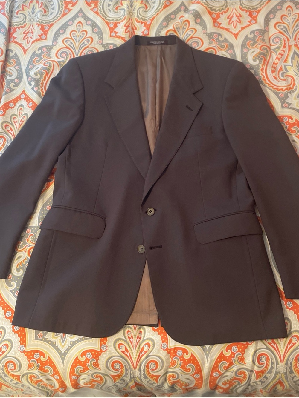 Evan Picone Men’s Brown Wool Sports Coat Made In USA 41R